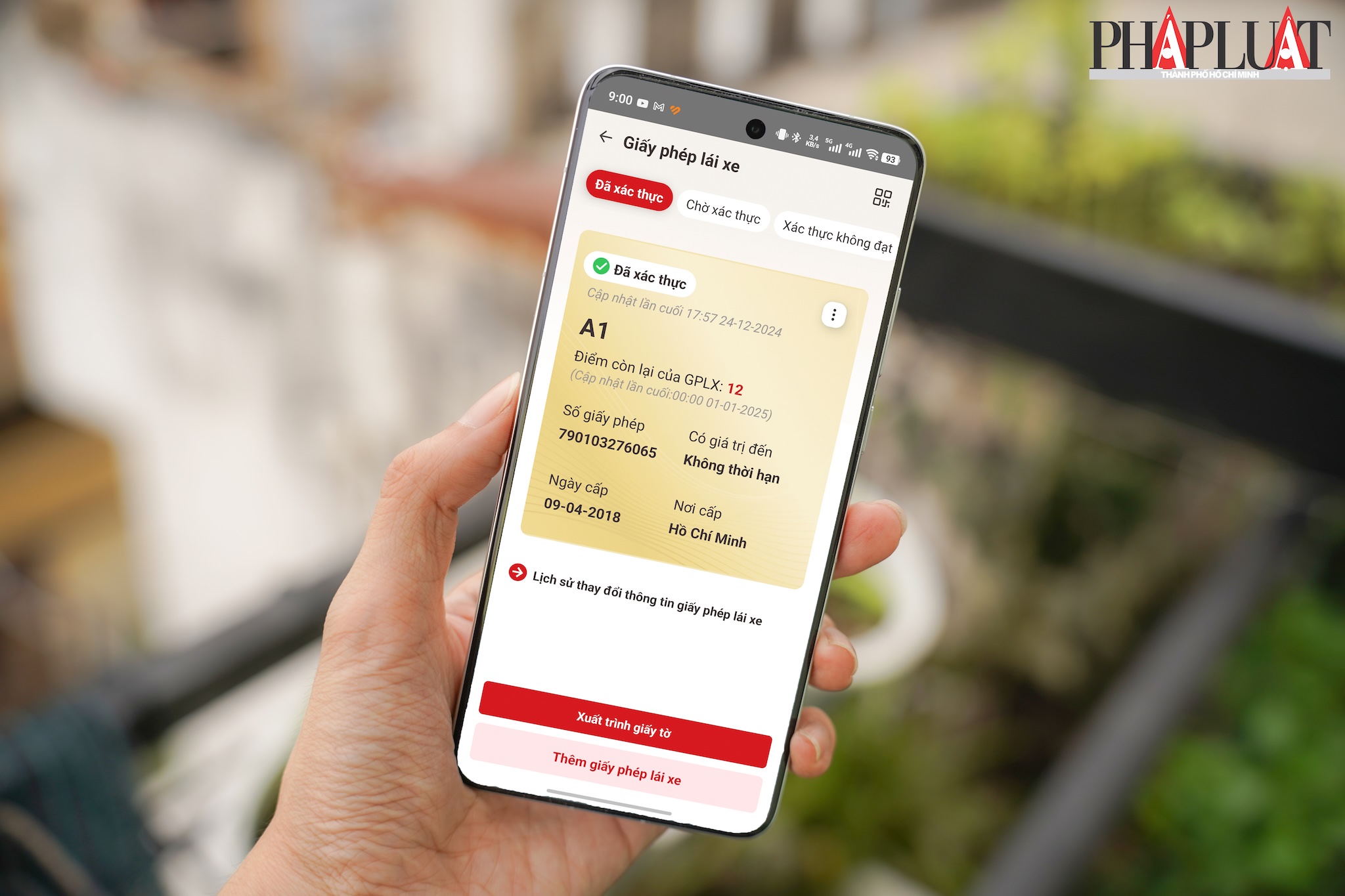 Kiểm tra điểm GPLX dễ dàng với ứng dụng VNeID