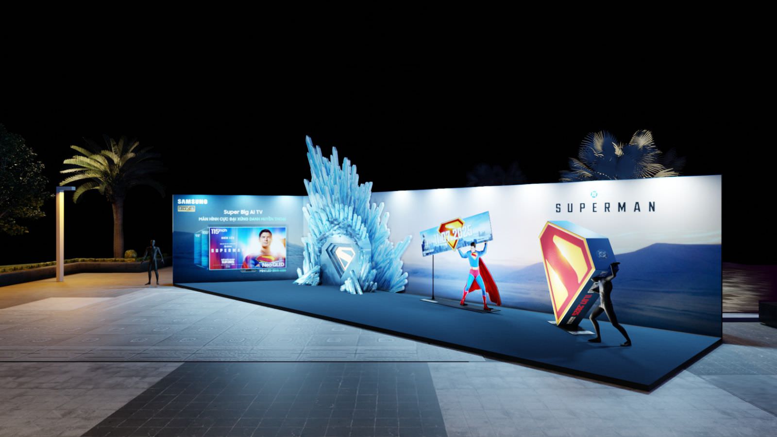 Check-in cùng Superman, rinh TV Samsung 98 inch trị giá 74.9 triệu đồng