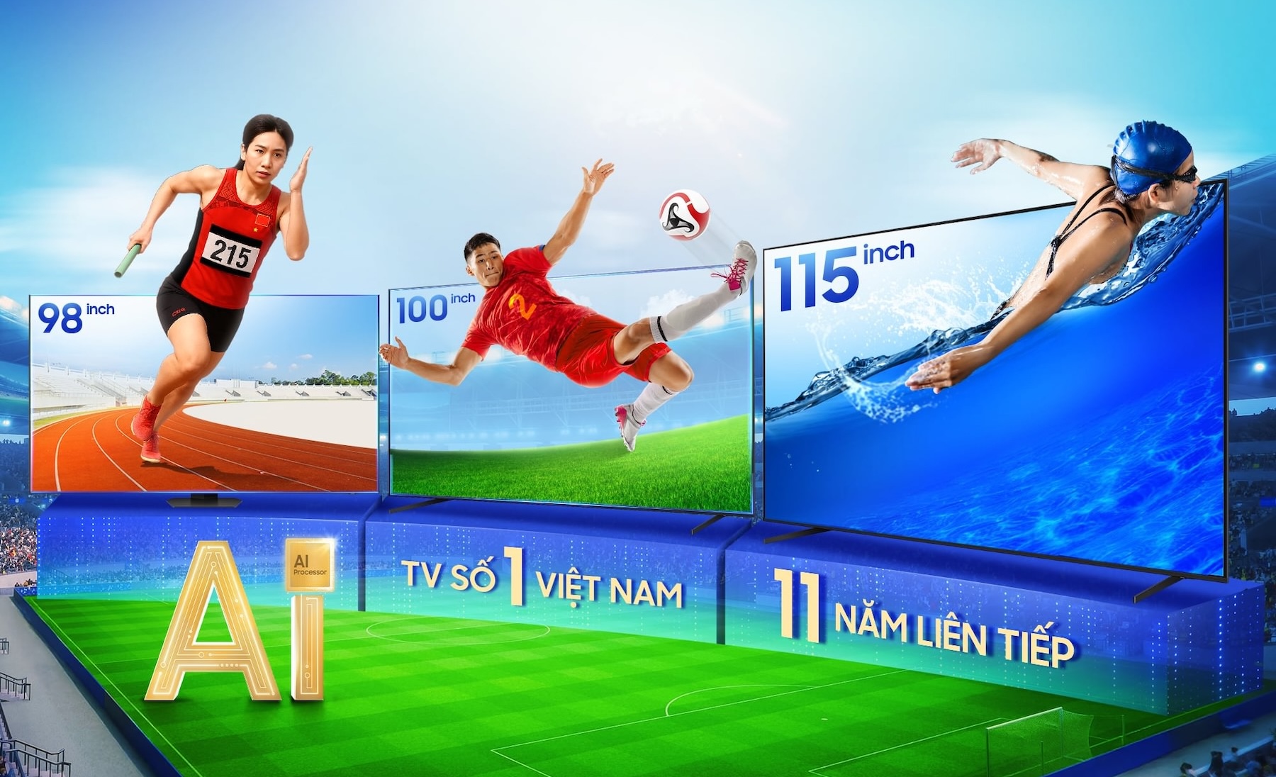 Đỉnh cao SEA Games 33 trên Samsung AI TV