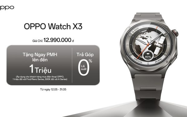 OPPO chính thức ra mắt Watch X3