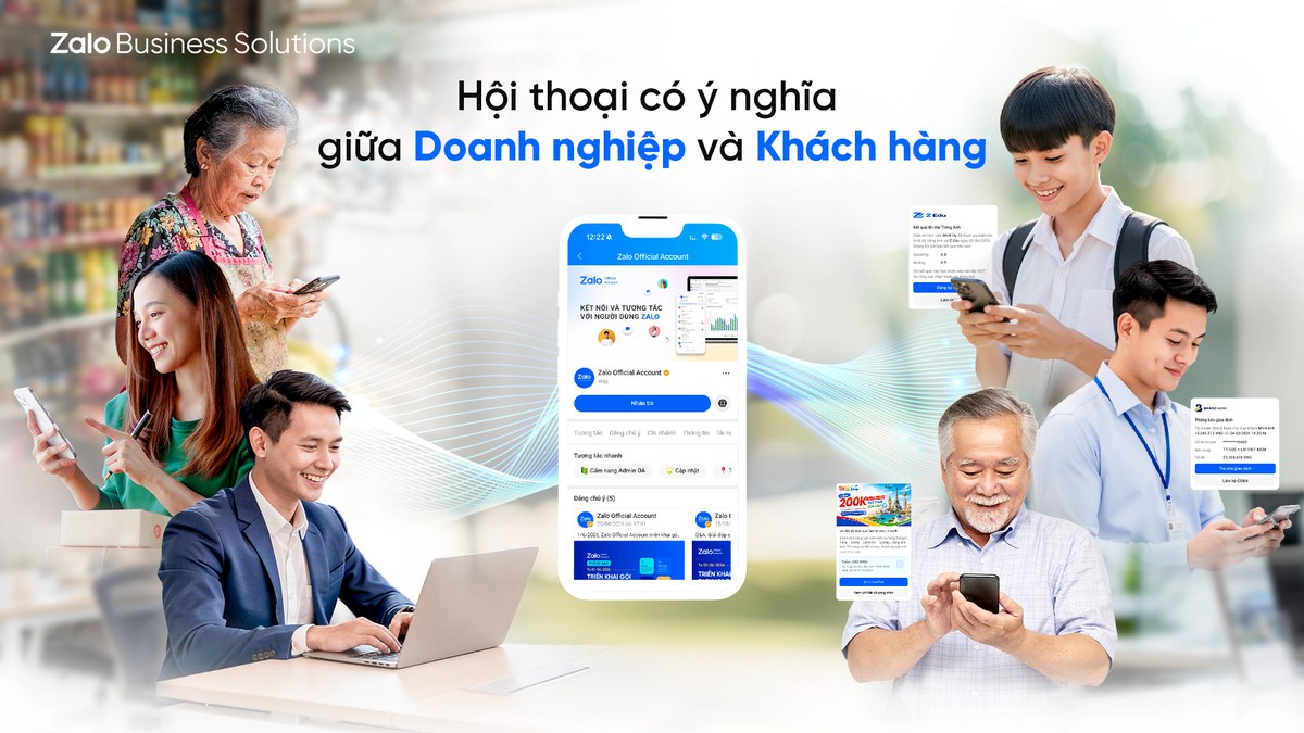 Zalo Business Solutions nhận giải thưởng Sao Khuê 2026 trên sân khấu