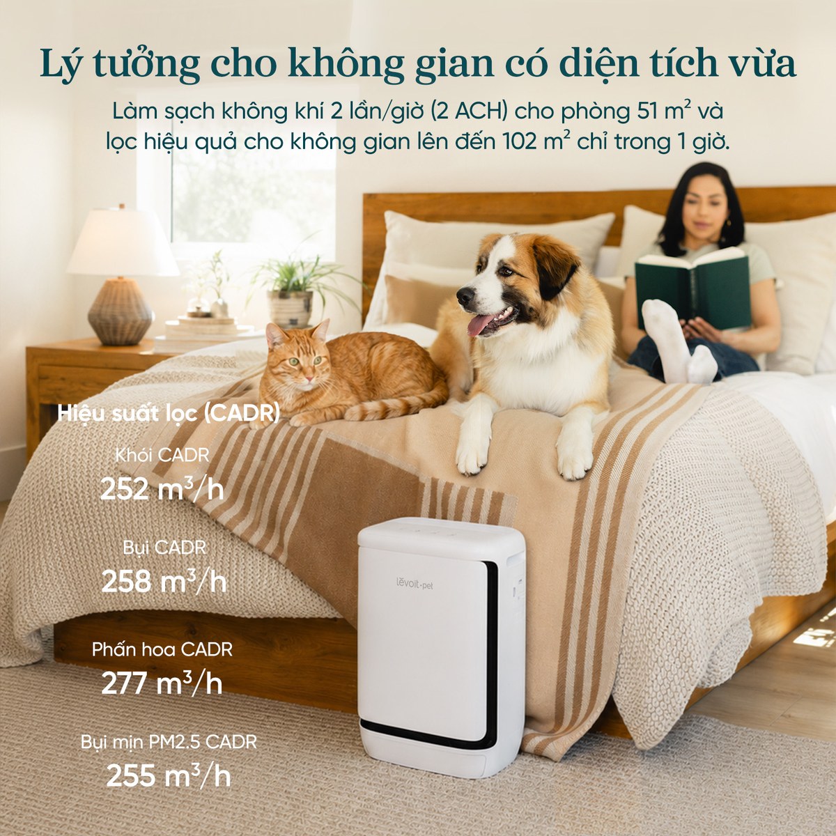 Levoit ra mắt Vital Pet Pro, máy lọc không khí cho nhà nuôi thú cưng