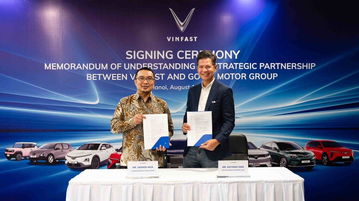 VinFast và Gowa Motor hợp tác mở rộng mạng lưới đại lý xe điện tại Indonesia