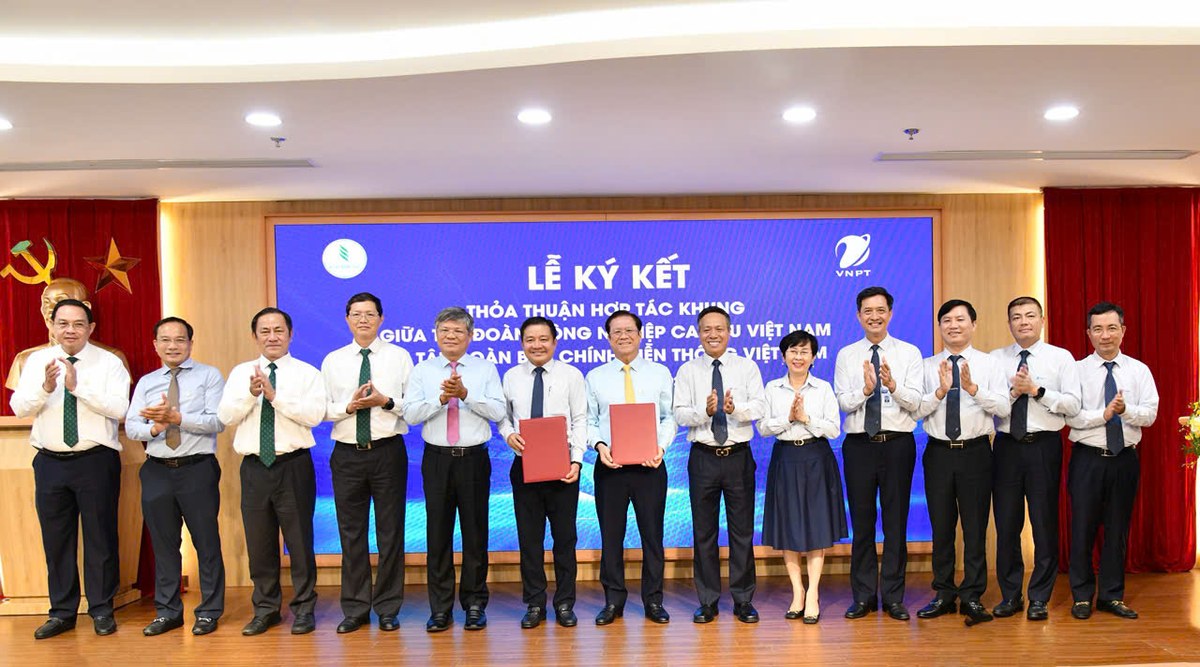 VNPT và VRG ký kết hợp tác phát triển khu công nghiệp số Xanh - Thông minh