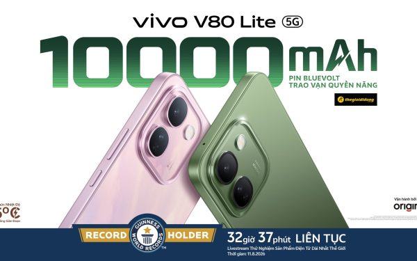 vivo V80 Lite 5G: kỷ lục 32 giờ 37 phút nói gì về pin 10.000 mAh?
