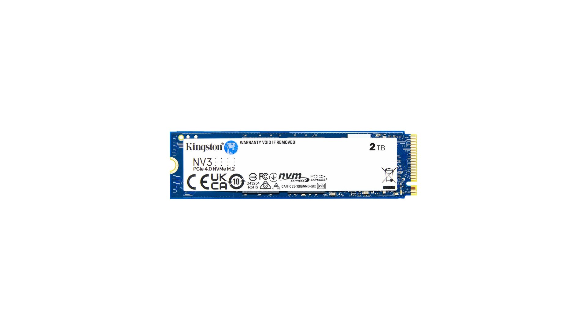 SSD Kingston NV3 PCIe 4.0 NVMe hướng đến nhu cầu lưu trữ tốc độ cao. Ảnh: Kingston