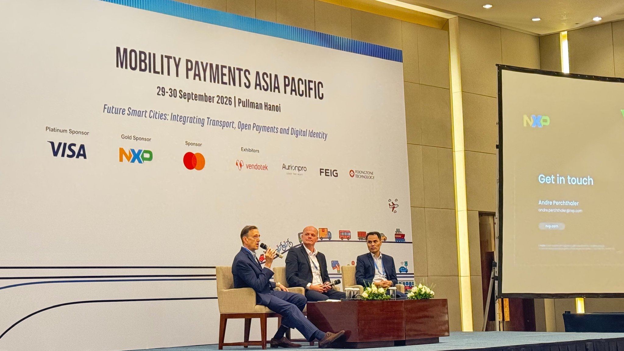 Ông Nguyễn Đăng Thắng, Giám đốc Trung tâm VNPT FinTech, tham gia trao đổi tại diễn đàn "Thanh toán giao thông Châu Á Thái Bình Dương 2026" — Ảnh: VNPT