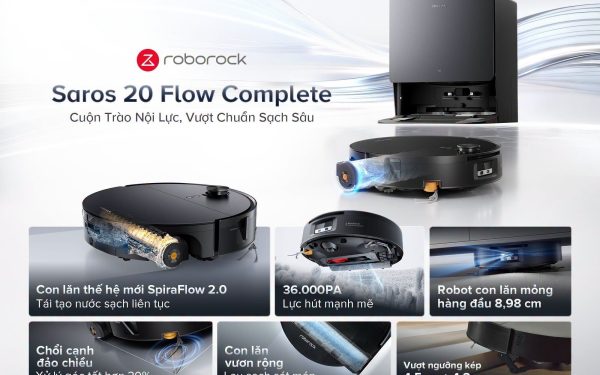 Roborock đưa con lăn và hơi nước siêu nhiệt vào nhà