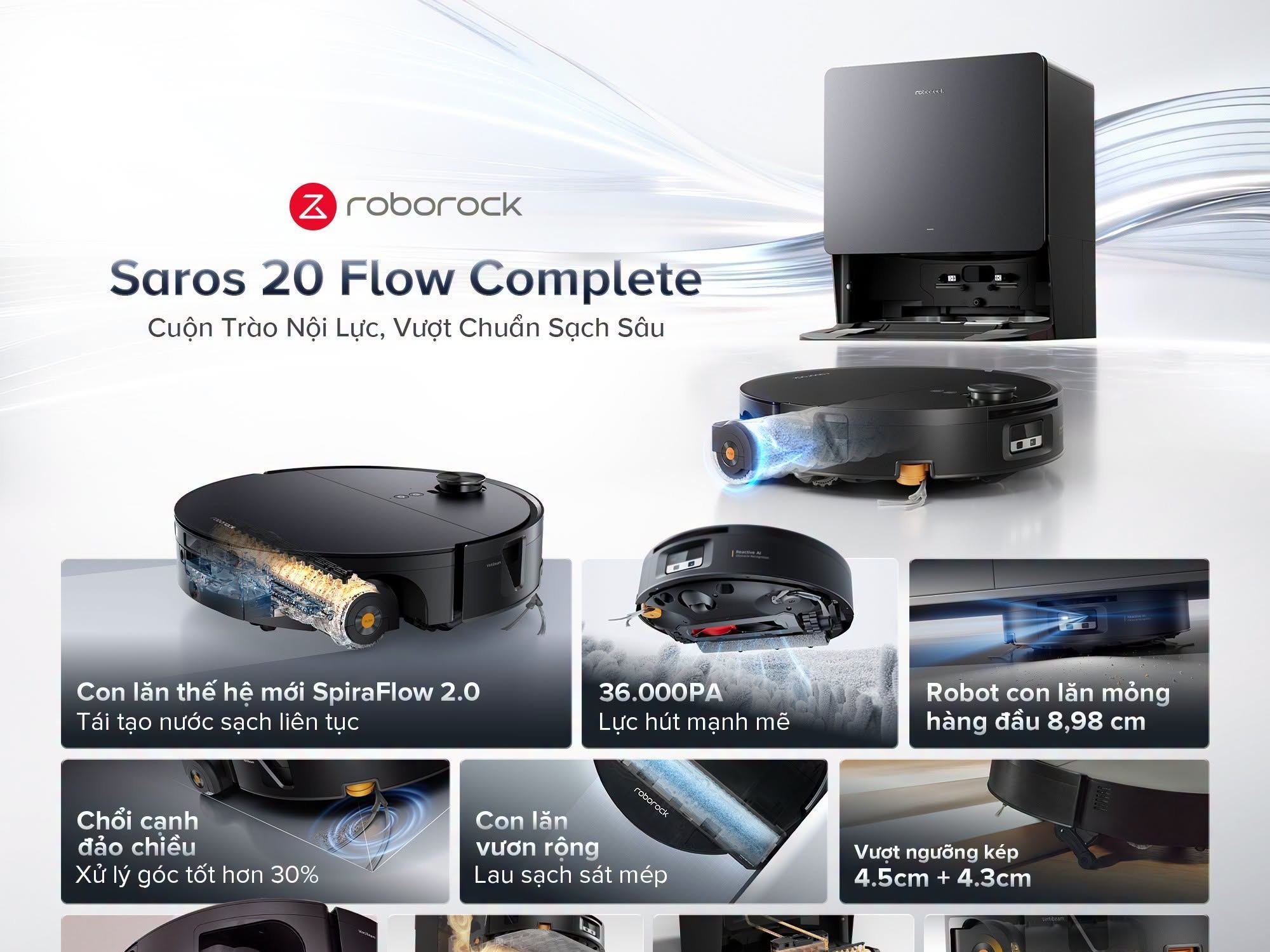 Roborock Saros 20 Flow Complete.
