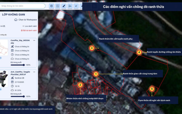 GeoAI tự động phát hiện 3 dạng lỗi ranh thửa: VNPT đưa viễn thám và UAV vào cuộc làm sạch dữ liệu đất đai