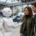 Robot hình người của Geely trò chuyện cùng lúc bằng 3 thứ tiếng tại Triển lãm Ô tô Paris 2026