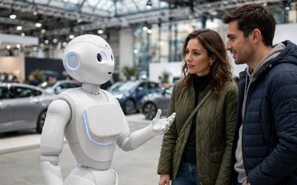 Robot hình người của Geely biết trò chuyện cùng lúc bằng 3 thứ tiếng tại Triển lãm Ô tô Paris 2026