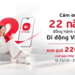 Hình ảnh chiến dịch cảm ơn 22 năm đồng hành cùng di động Viettel với kho quà 220 tỷ đồng trên ứng dụng Tammi