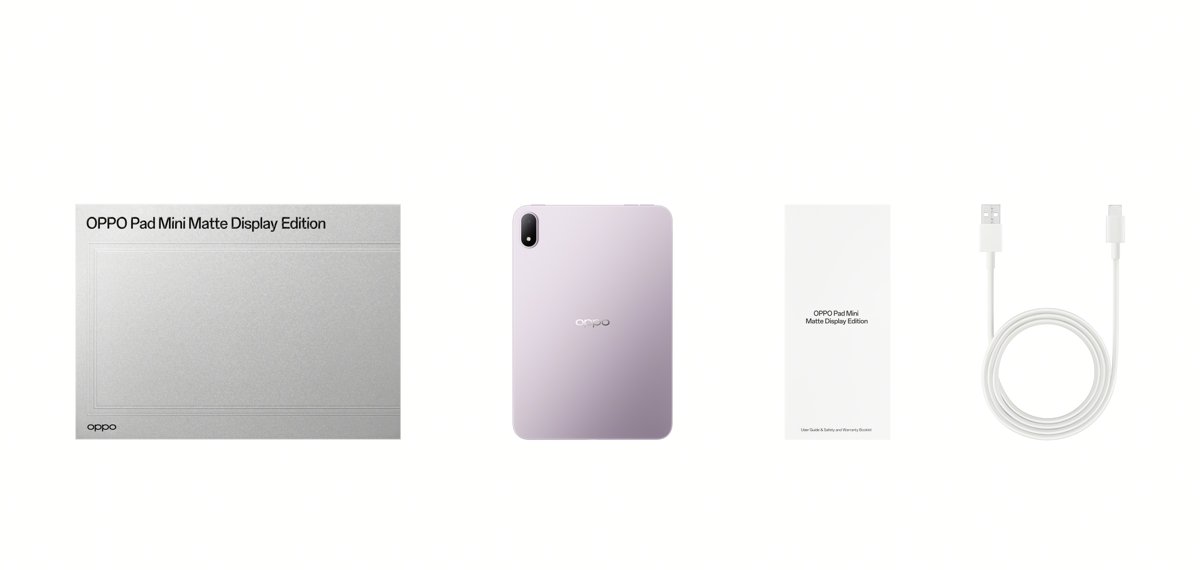 Hộp OPPO Pad Mini Matte Display Edition cùng phụ kiện