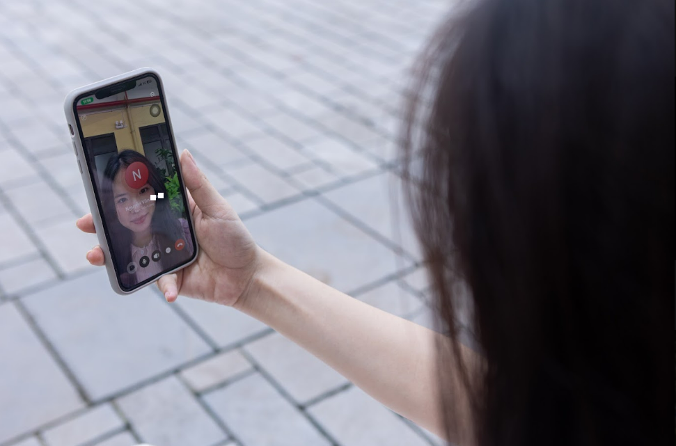 Cuộc gọi video trên ứng dụng Tammi kết nối người thân ở xa