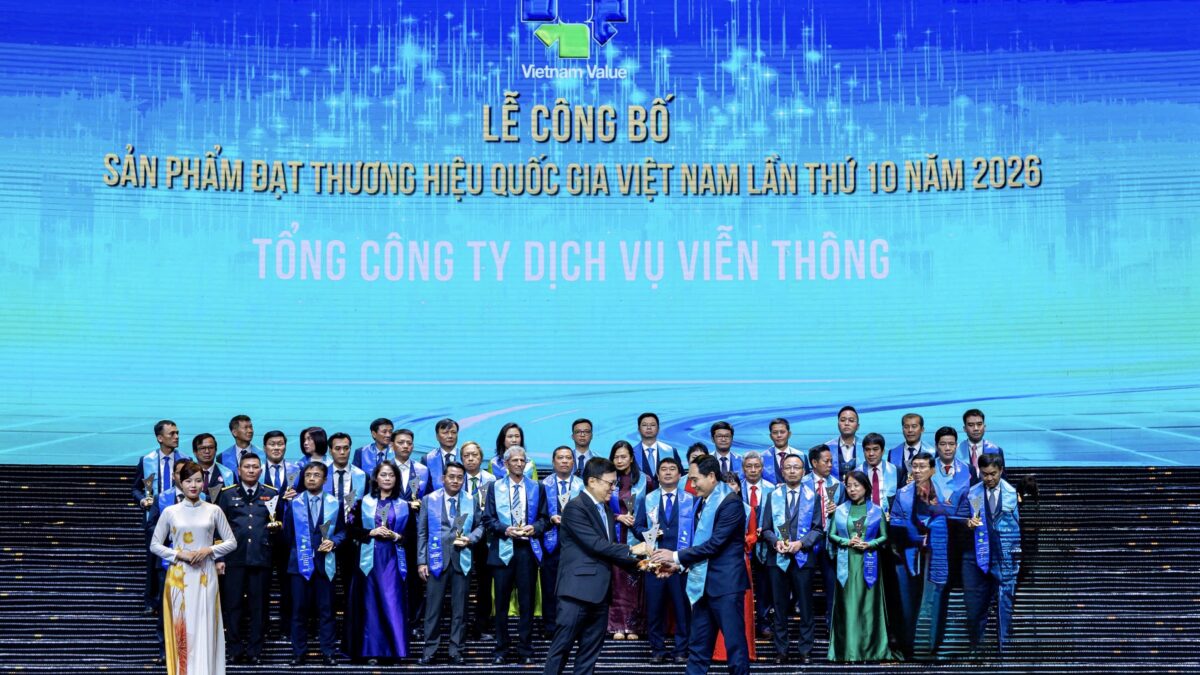 Lễ công bố sản phẩm đạt Thương hiệu quốc gia Việt Nam 2026, VNPT có ba dịch vụ được vinh danh
